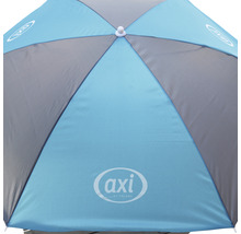 Detailansicht eines Sonnenschirms mit AXI Logo