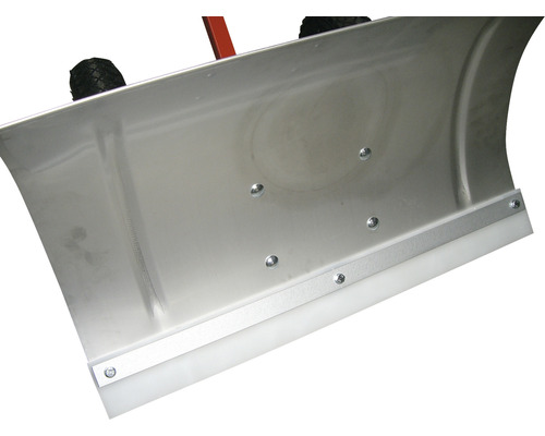 Lame à neige en métal avec lèvre en caoutchouc