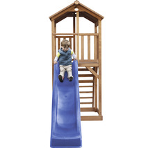 Tour de jeux Beach Tower axi toboggan bleu bois bleu marron