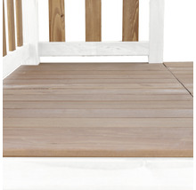 Spielturm axi Beach Tower weiße Rutsche Holz braun weiß