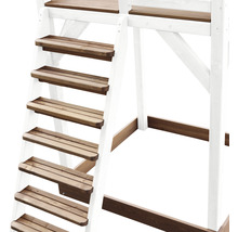Spielturm axi Beach Tower weiße Rutsche Holz braun weiß