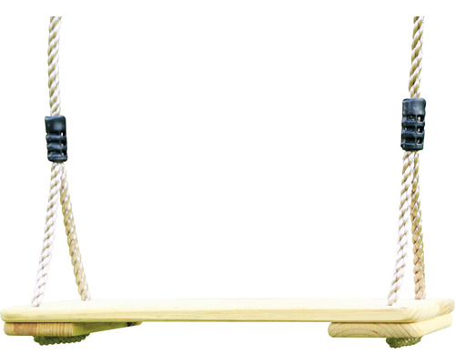Balancelle en bois avec suspension à corde