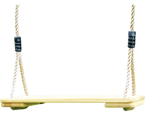 Holzschaukel mit Seilaufhängung