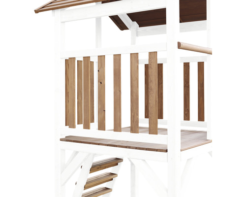 Tour de jeu axi Beach Tower avec balançoire en bois brun blanc toboggan gris  - HORNBACH Luxembourg