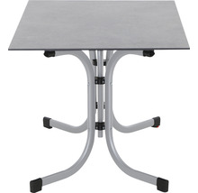 Table pliante carrée avec structure en acier