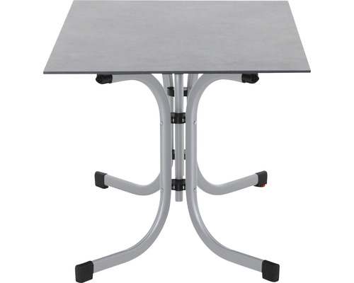 Quadratischer Klapptisch mit Stahlgestell