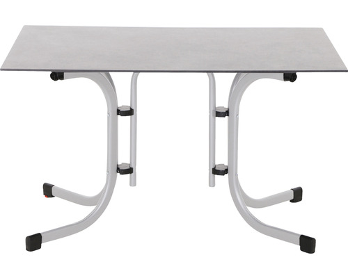 Klapptisch mit Tischplatte und Metallgestell