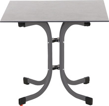 Quadratischer Klapptisch mit Metallgestell