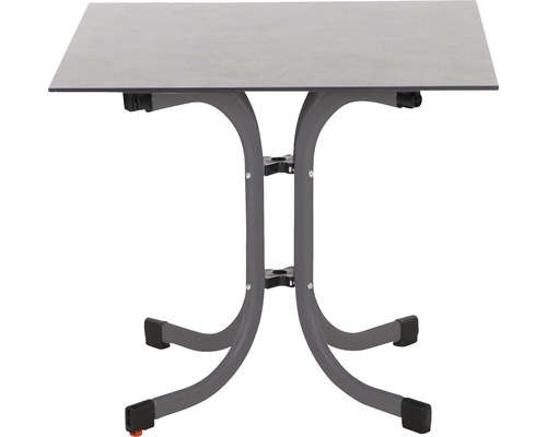 Quadratischer Klapptisch mit Metallgestell
