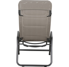 Siena Garden Gartenliege Liegestuhl Sonnenliege Relaxliege Fano Textilgewebe anthrazit taupe