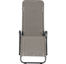 Siena Garden Gartenliege Liegestuhl Sonnenliege Relaxliege Fano Textilgewebe anthrazit taupe