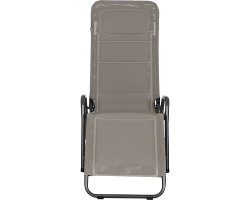 Gartensessel mit verstellbarer Rückenlehne und Metallrahmen