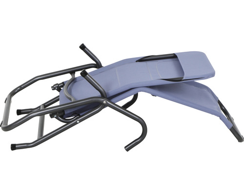 Chaise longue relax pliée avec structure en acier