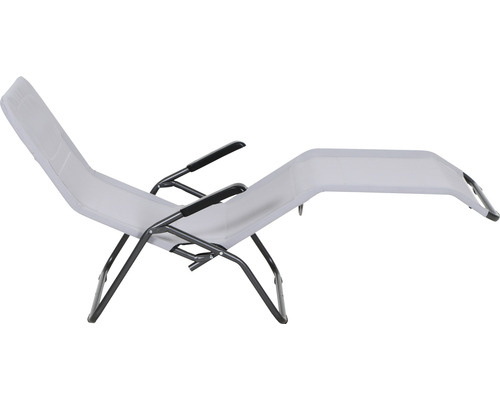 Chaise longue relax réglable avec accoudoirs