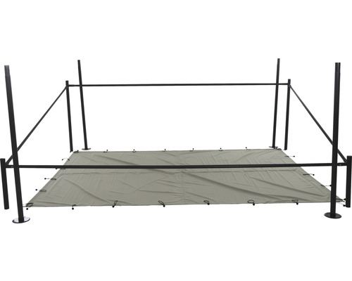 Bodenplane mit Stahlrahmen für einen Pool