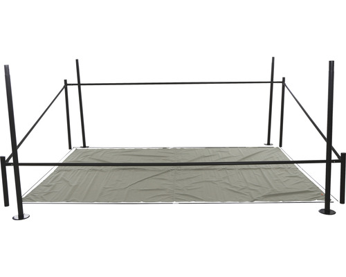 Gartenzelt mit Bodenplane und Stahlrahmen