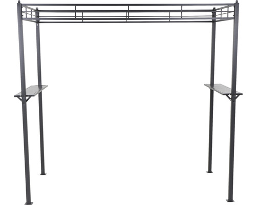 Tonnelle de barbecue avec deux étagères