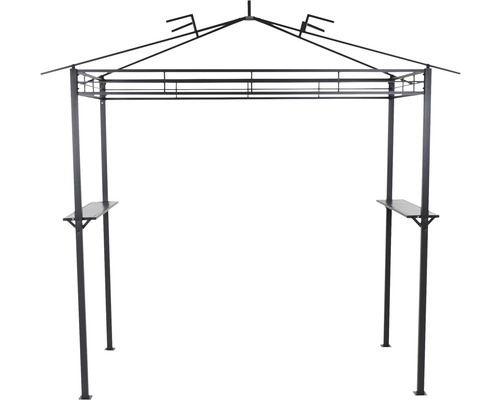 Tonnelle de barbecue avec étagères