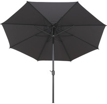 Parasol de jardin ouvert avec mât