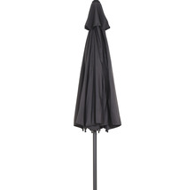 Parasol de jardin fermé avec support en métal
