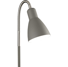 Lampadaire métal 1 ampoule h 1,21 m Lolland gris sable/ couleur nickel mat avec cordon avec interrupteur-thumb-4