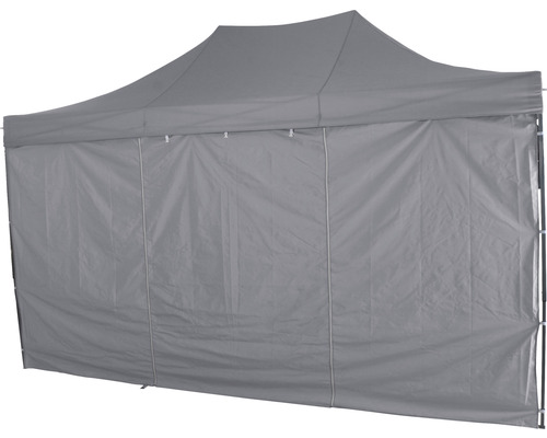 Graues Faltzelt mit Seitenwand