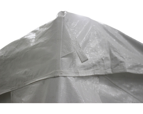 Vue détaillée du tissu d''une bâche de protection