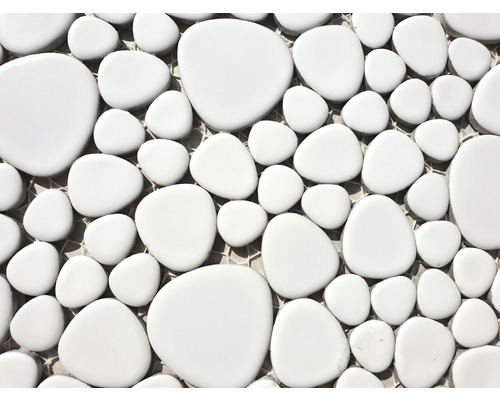 Mosaikfliesen mit Kieseloptik für Wand und Boden