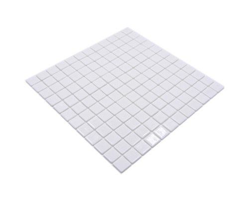 Quadratische weiße Mosaikfliese