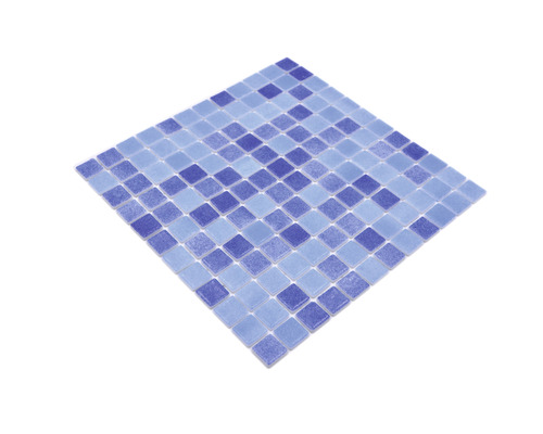 Carreau de mosaïque avec éléments carrés bleus