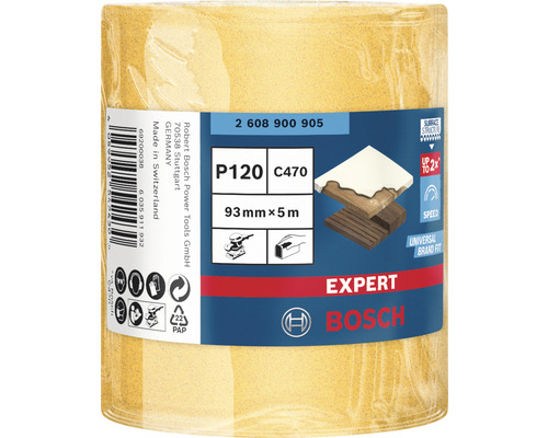 Bosch Expert Schleifpapierrolle, Körnung P120, Größe 93 mm x 5 m