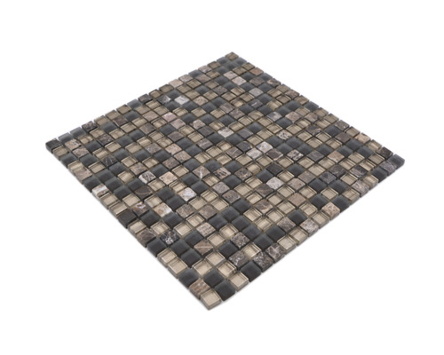 Mosaikfliese aus Glas und Stein