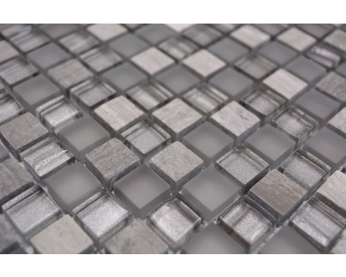 Mosaikfliese aus Glas und Stein