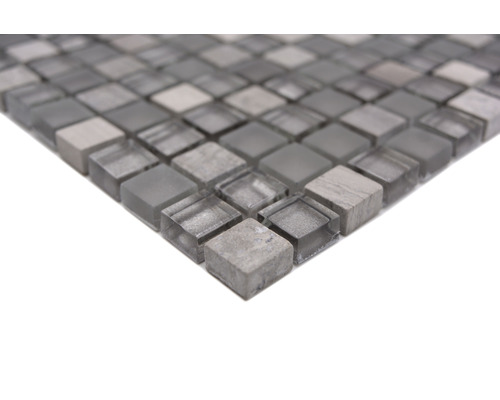 Mosaikfliese aus Stein und Glas