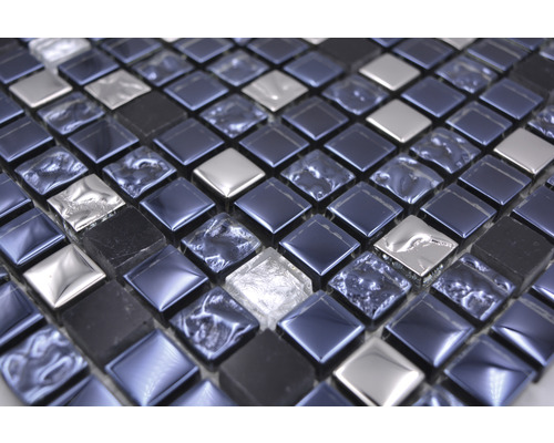 Mosaïque en verre et en pierre