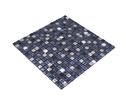 Mosaïque en verre et métal