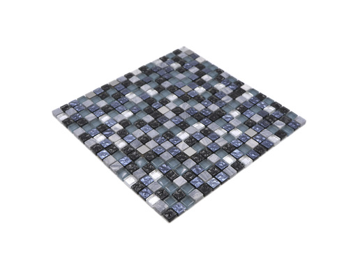 Mosaikfliese aus Glas und Stein