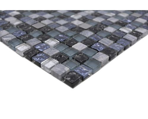 Mosaikfliese aus Glas und Stein