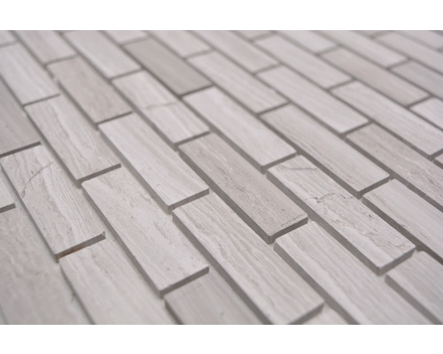 Mosaikfliesen aus Stein in rechteckiger Form