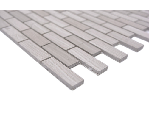 Mosaikfliese im Querformat, Holzoptik