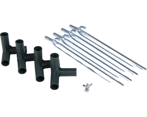 Ancrages au sol, connecteurs et écrou papillon pour l''arrosage du jardin