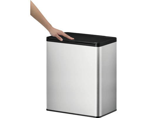 Abfalleimer aus Edelstahl mit Touch-Funktion zur Müllentsorgung