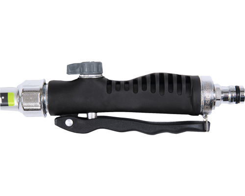 Tête de pulvérisation pour tuyau d''arrosage avec poignée et bouton de réglage