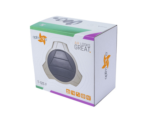 Verpackung des Optimo Lüfters T-125 F