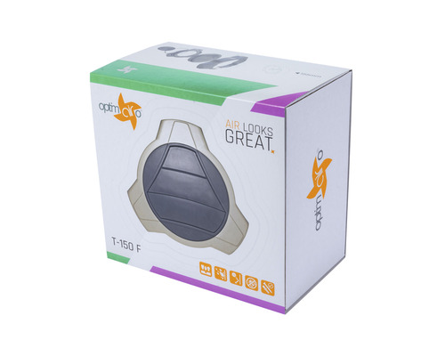 Verpackung eines Optima Aro T-150 F Lüfters