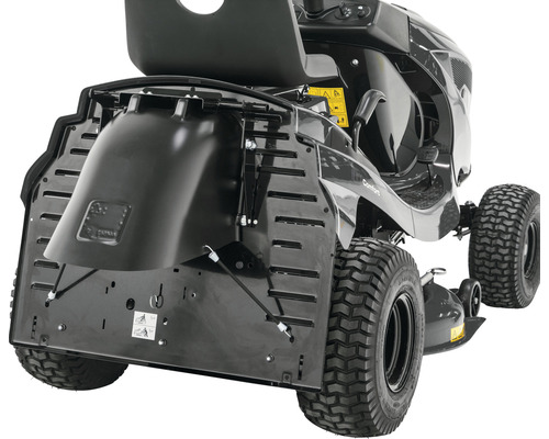 Tondeuse autoportée vue de derrière