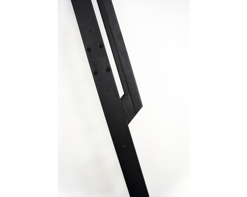 Vue détaillée d''un cadre d''échelle noir