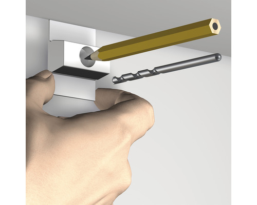 Outil pour marquer les trous de forage avec crayon et foret