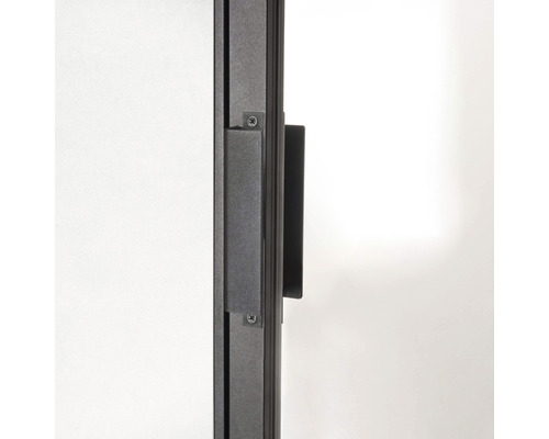 Poignée et cadre d''une porte