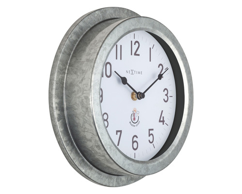 Horloge murale avec boîtier résistant aux intempéries